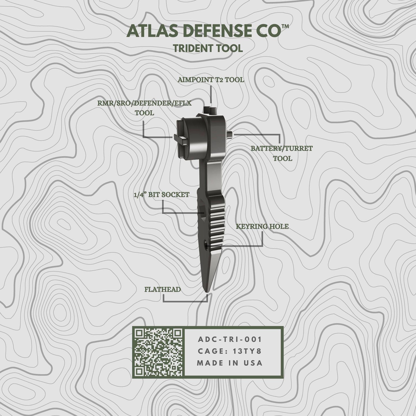 Trident Tool Red Dot Adjustment Tool